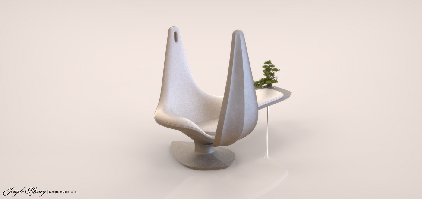 Joseph Kfoury，to work in an office，deck chair，chair，desk，Leisure chair，ZENITH，