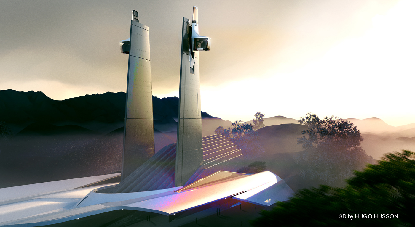 airship，Cool，conceptual design，