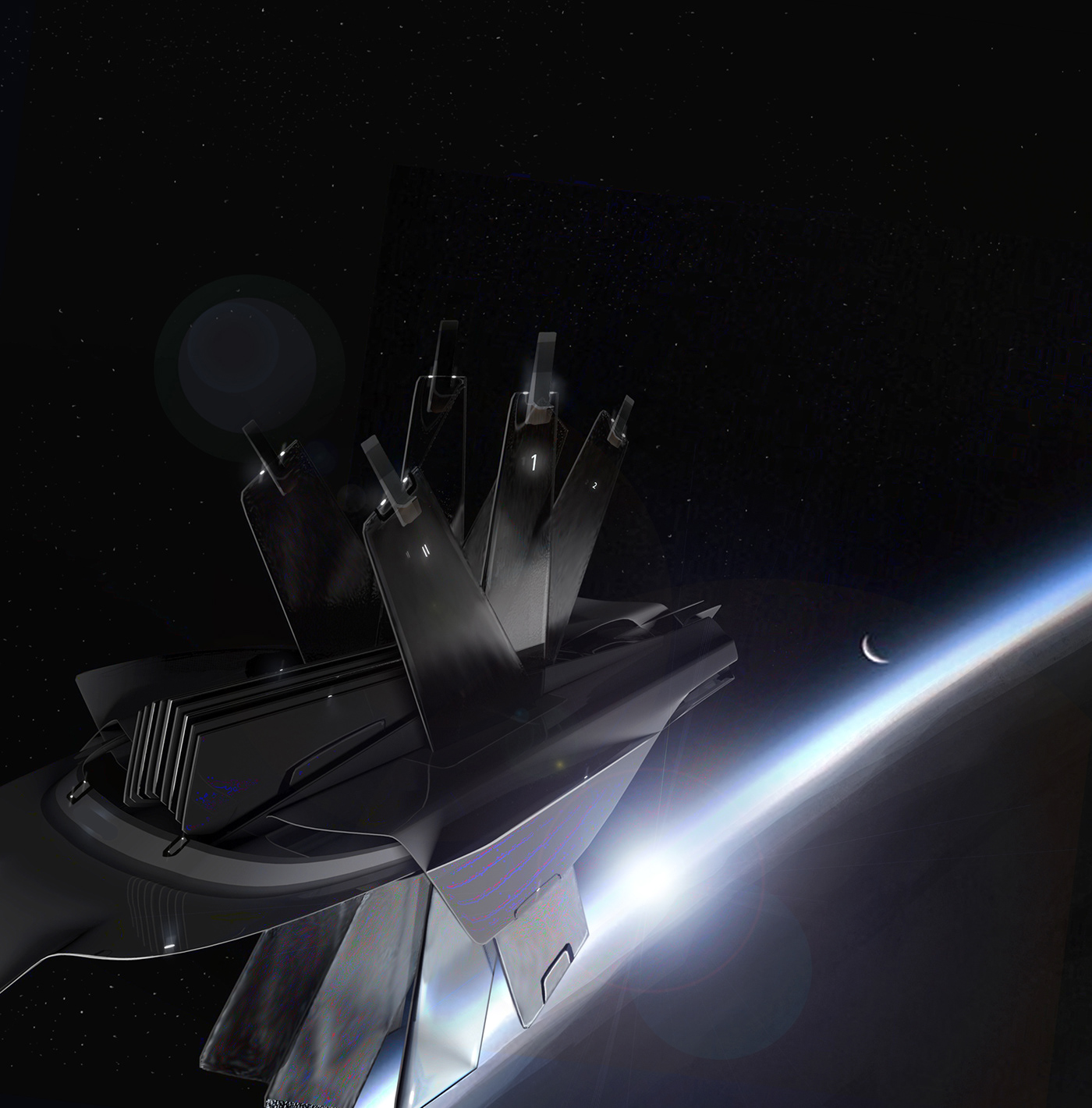 airship，Cool，conceptual design，