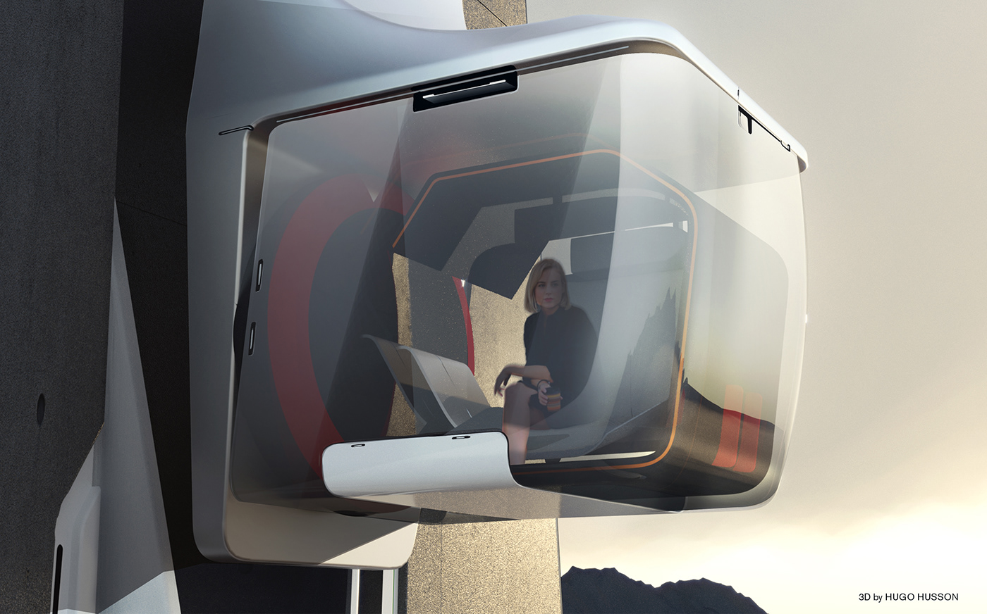 airship，Cool，conceptual design，