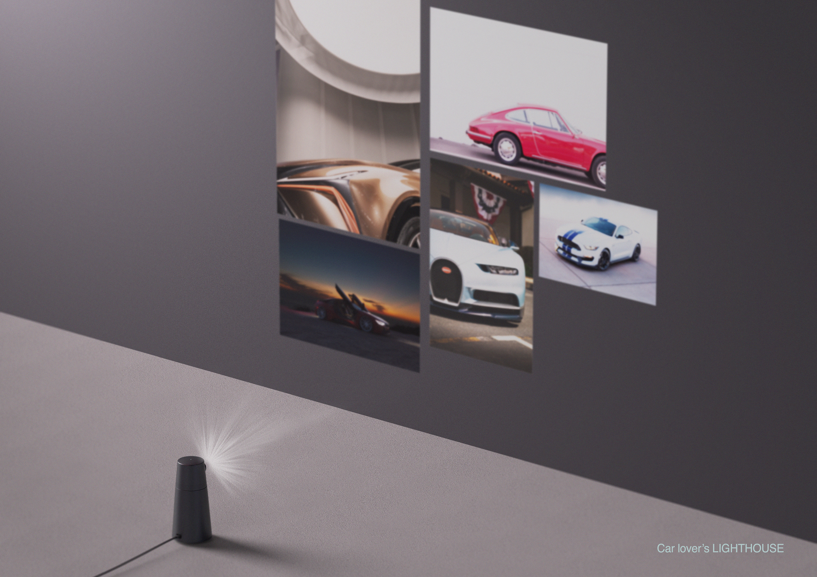 Projector，Floor type，LIGHT HOUSE，Projection，