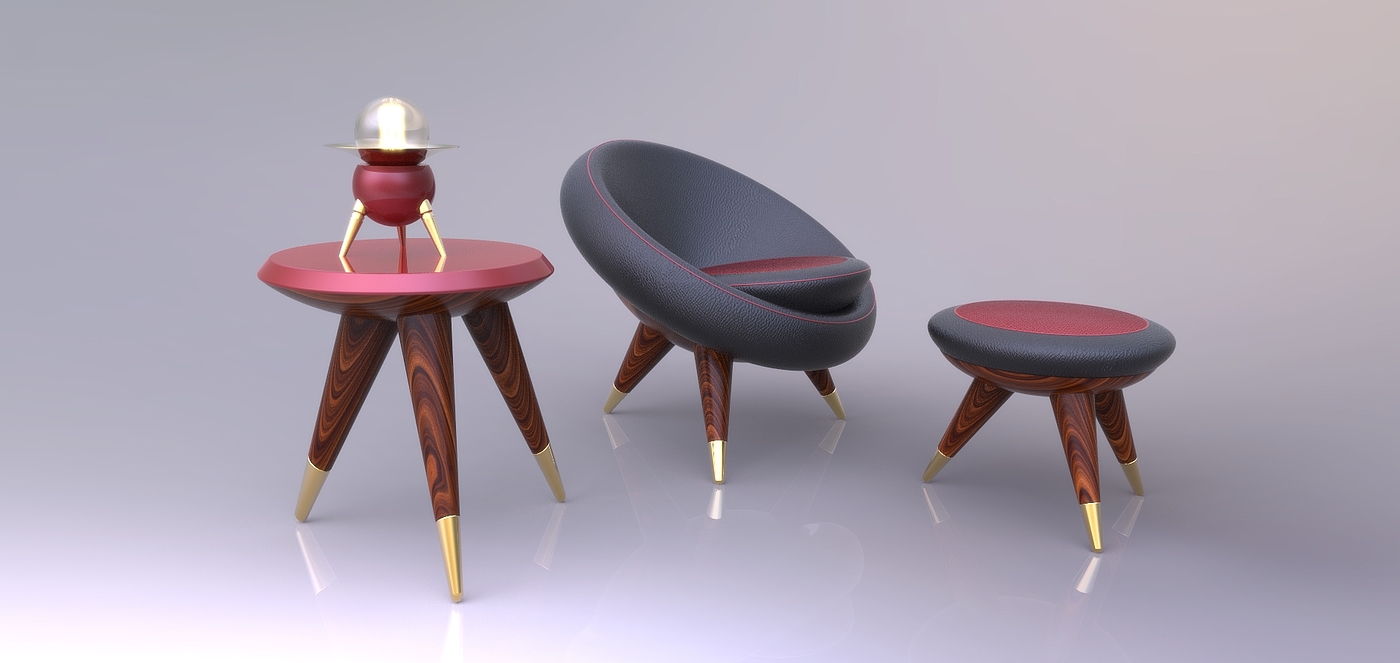 桌椅，配色，Viaggio Mobili，