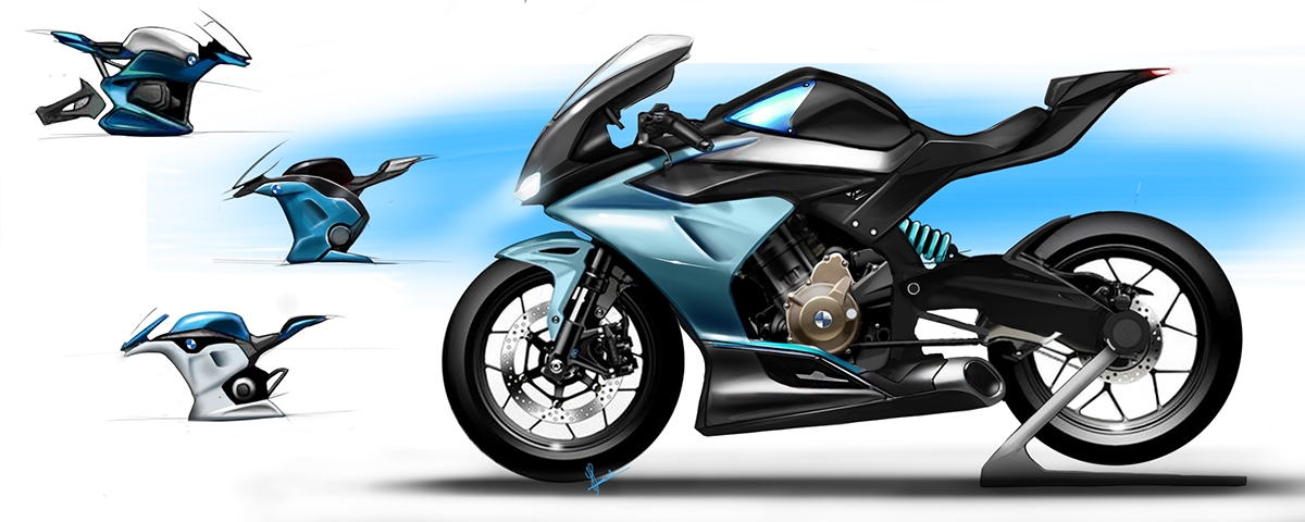 traffic，motorcycle，sketch，Harsh Panchal，