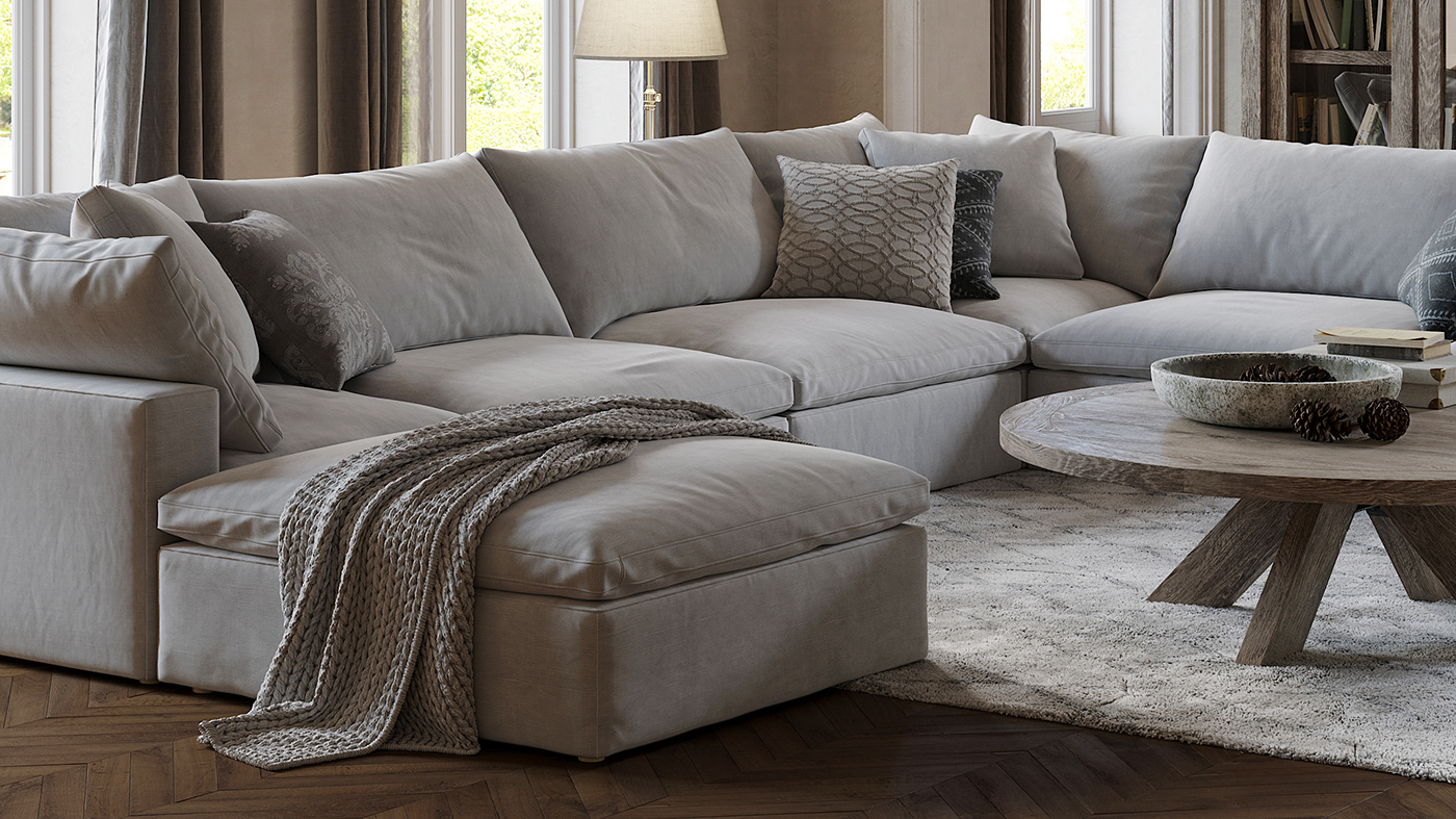 furniture，Model，sofa，modeling，Render，