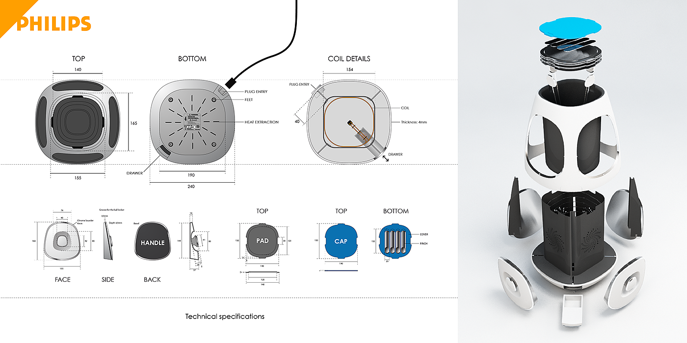 phillip，kitchen，household electrical appliances，industrial design，product design，