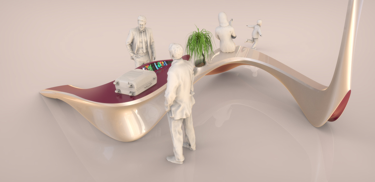 Public bench，chair，Outdoor furniture，communal facilities，