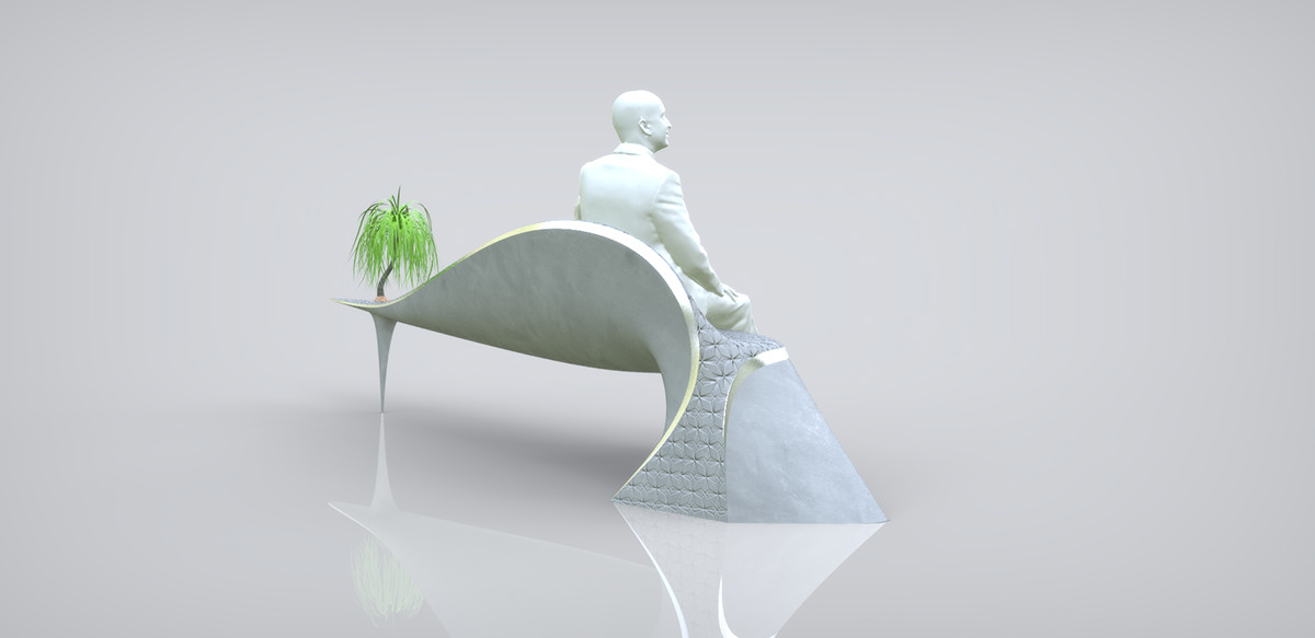 Public bench，chair，Outdoor furniture，communal facilities，