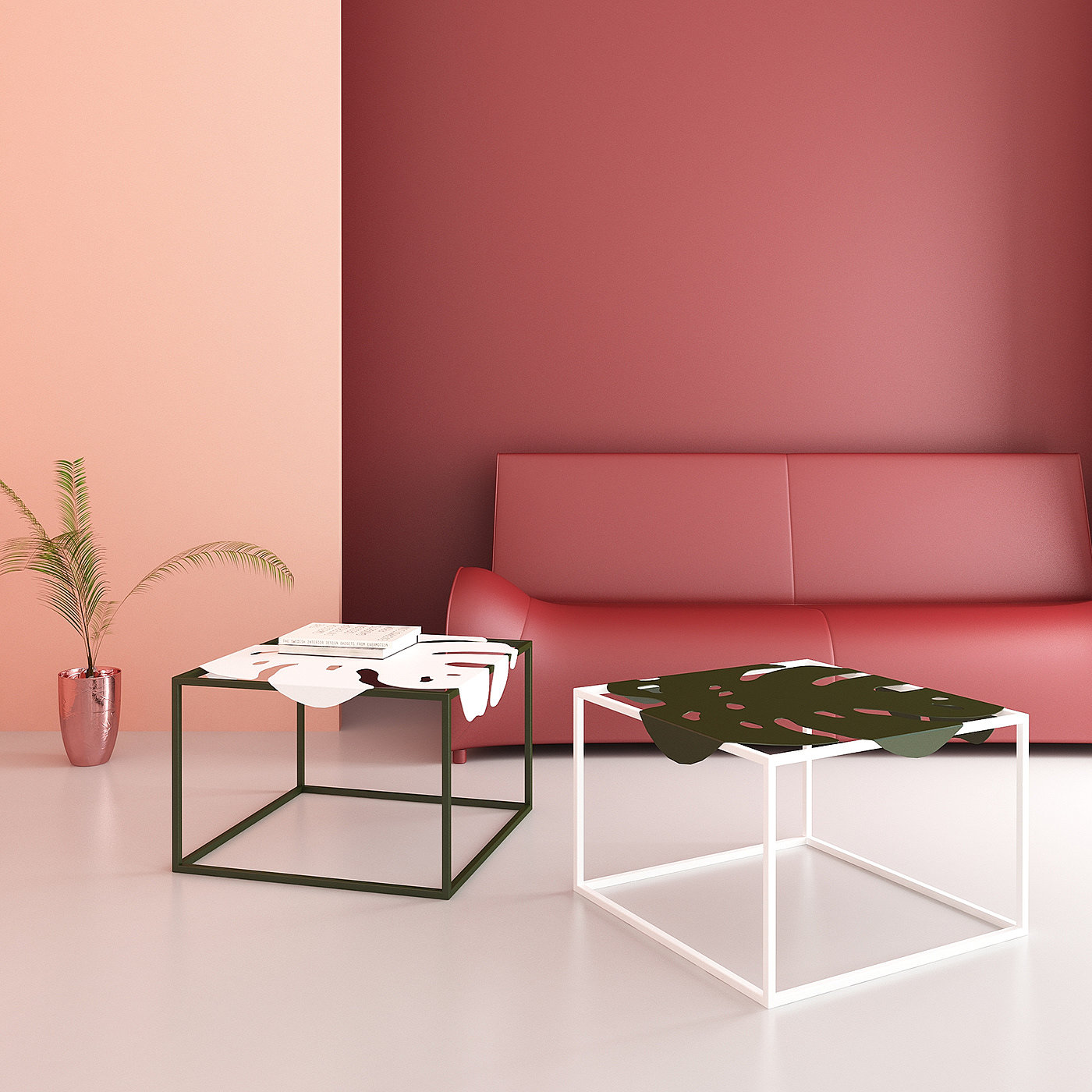 Coffee table，Storage cabinet，Metal，furniture，