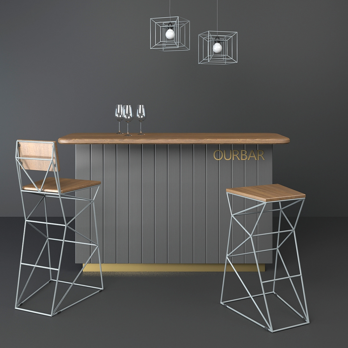 The bar chair，High chair，chair，furniture，