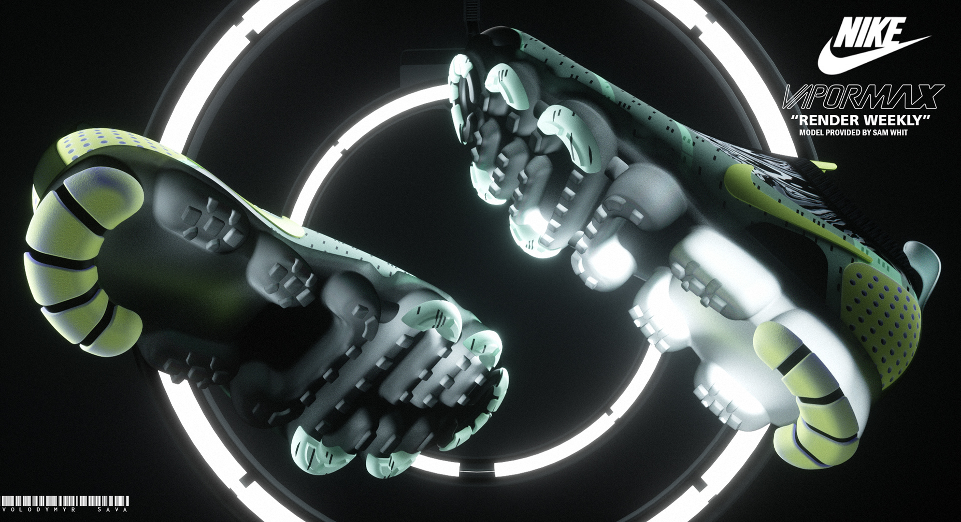 Render，design sketch，NIKE Vapor Max，Nike，