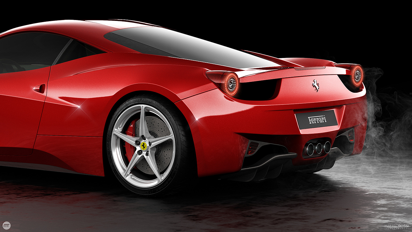 vehicle，industrial design，product design，Sports car，Ferrari，