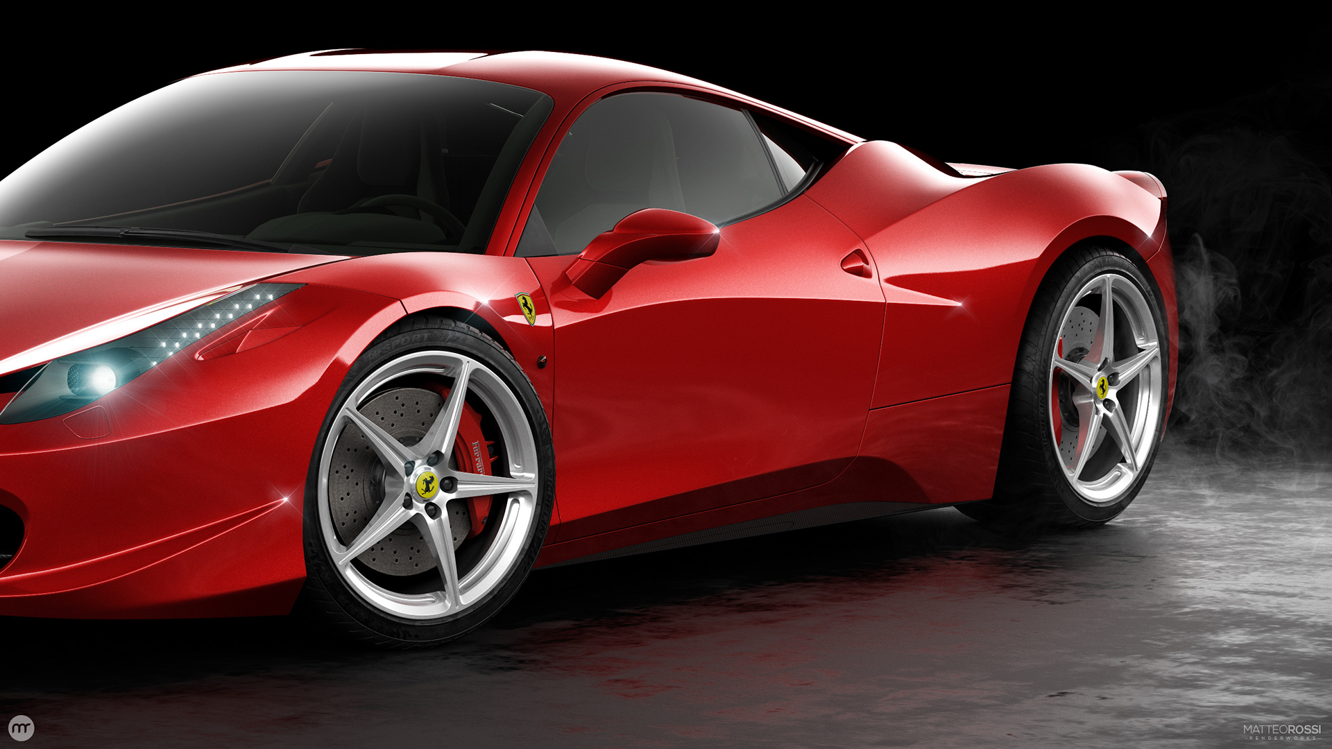 vehicle，industrial design，product design，Sports car，Ferrari，