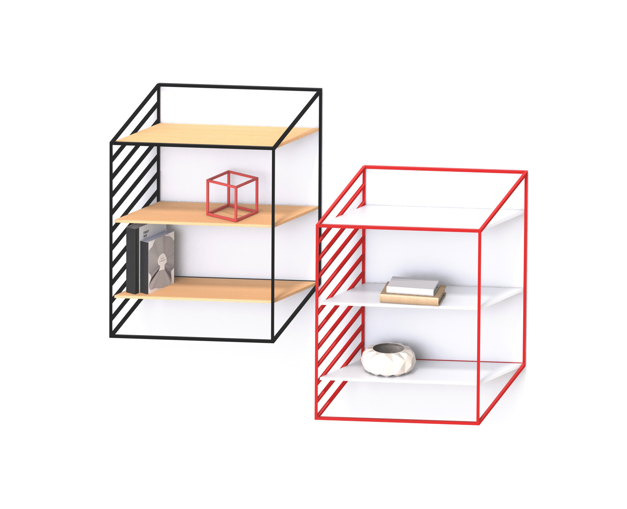 closet，wall cupboard，"Slide" shelves，2D，tilt，