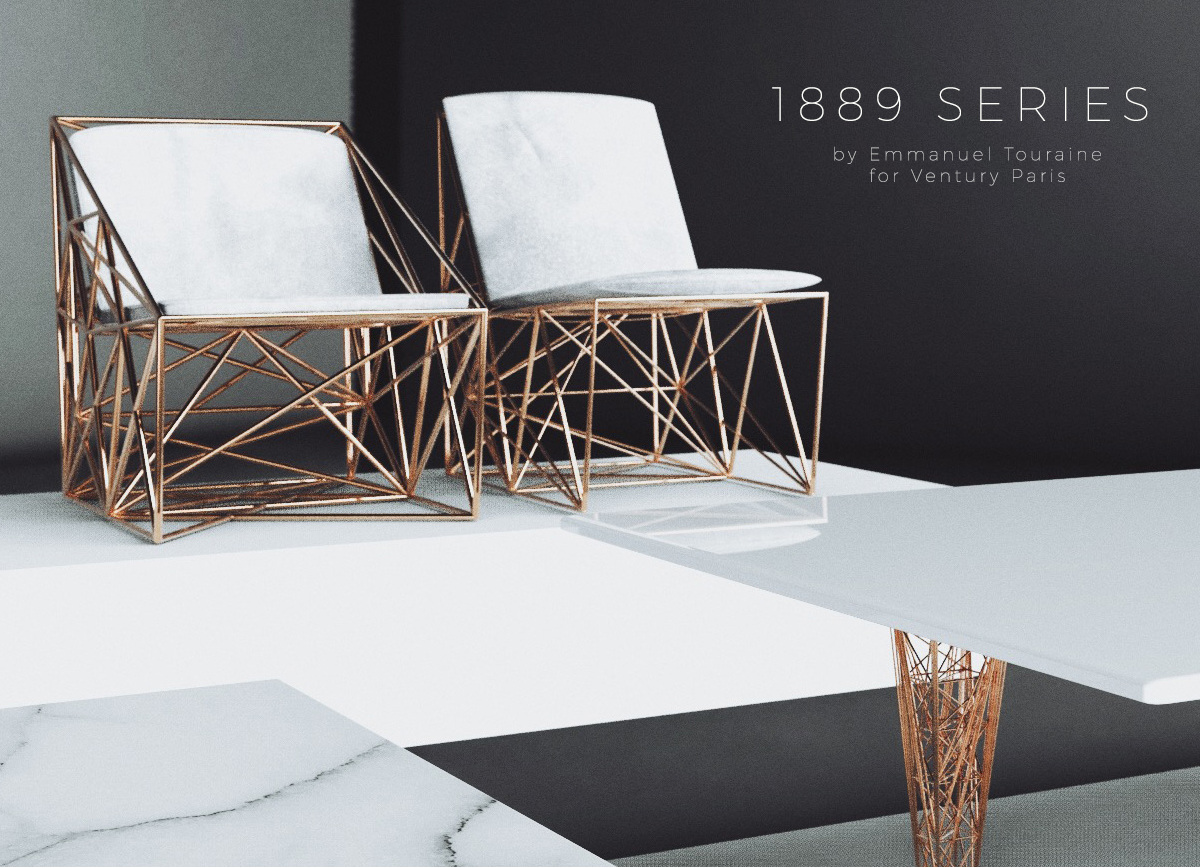 Gu staveEiffel ，Metal structure，Emmanuel - Design，venturi ，modern，