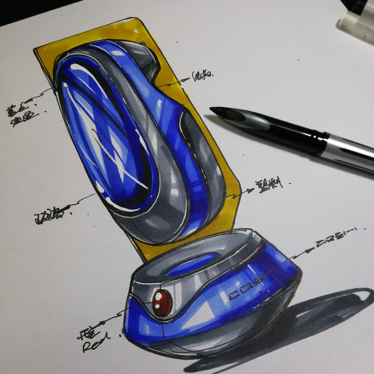 Hand drawn，product，industrial design，