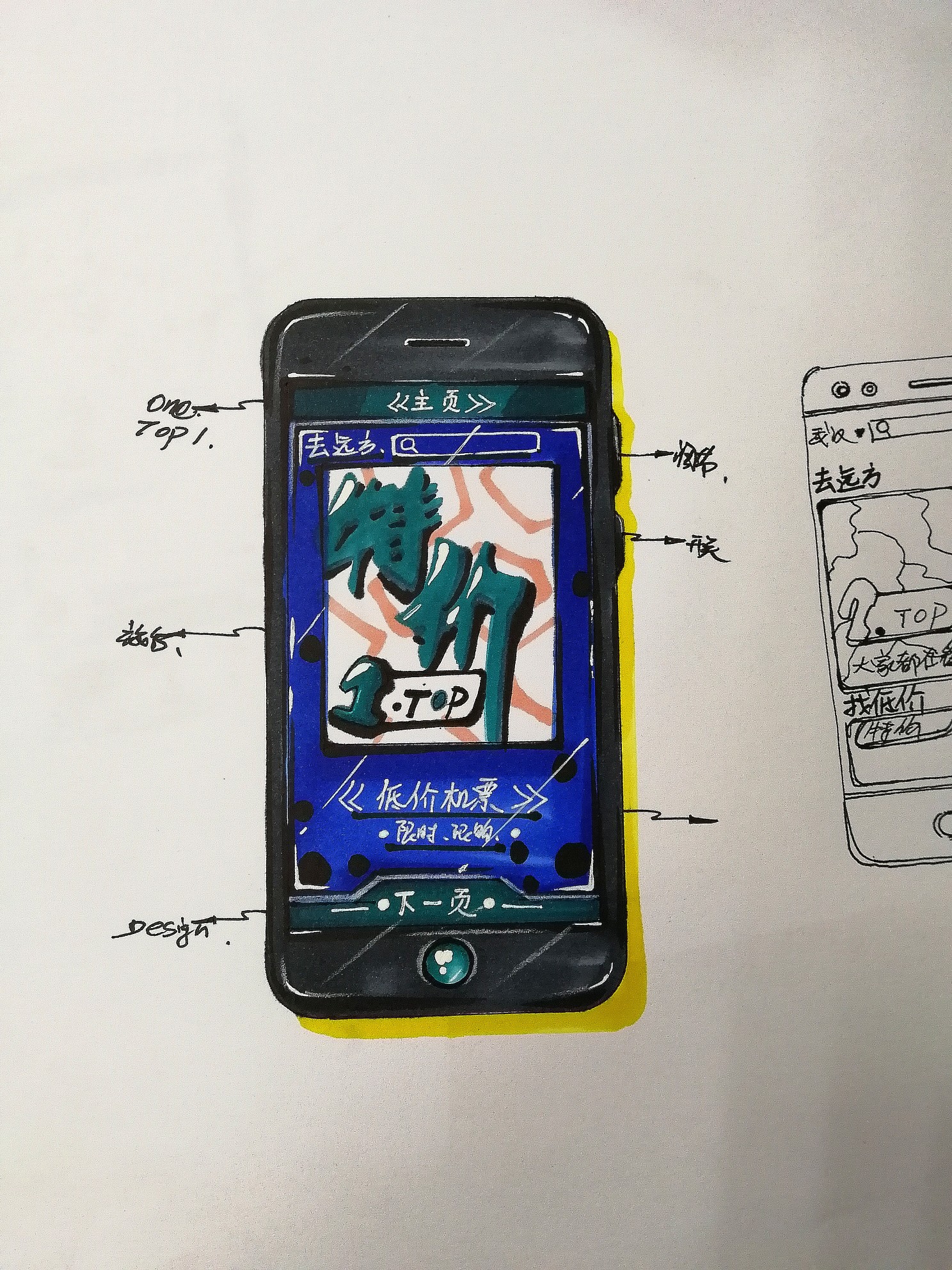 Hand drawn，product，industrial design，