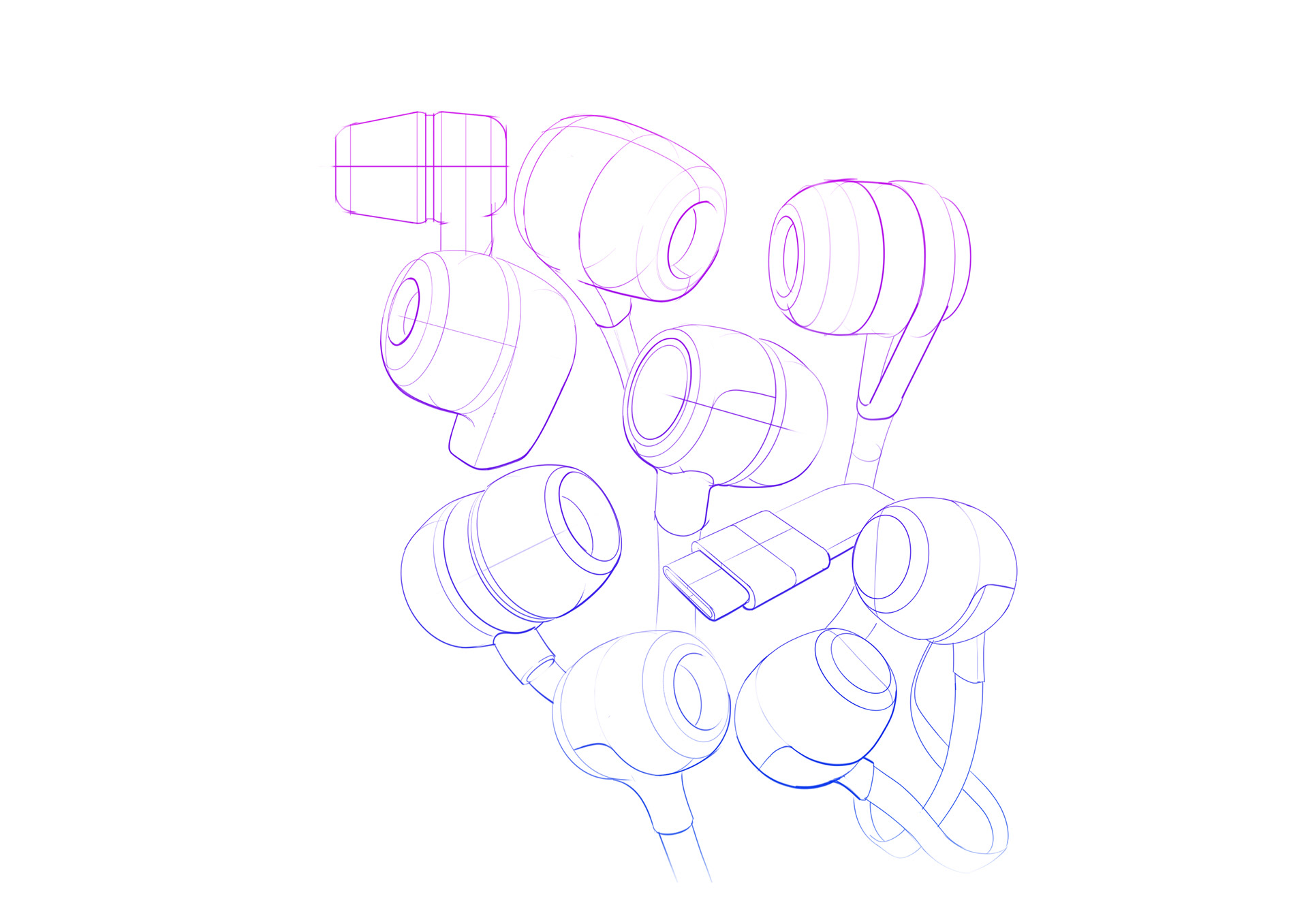 product design，draft，Hand drawn，industrial design，