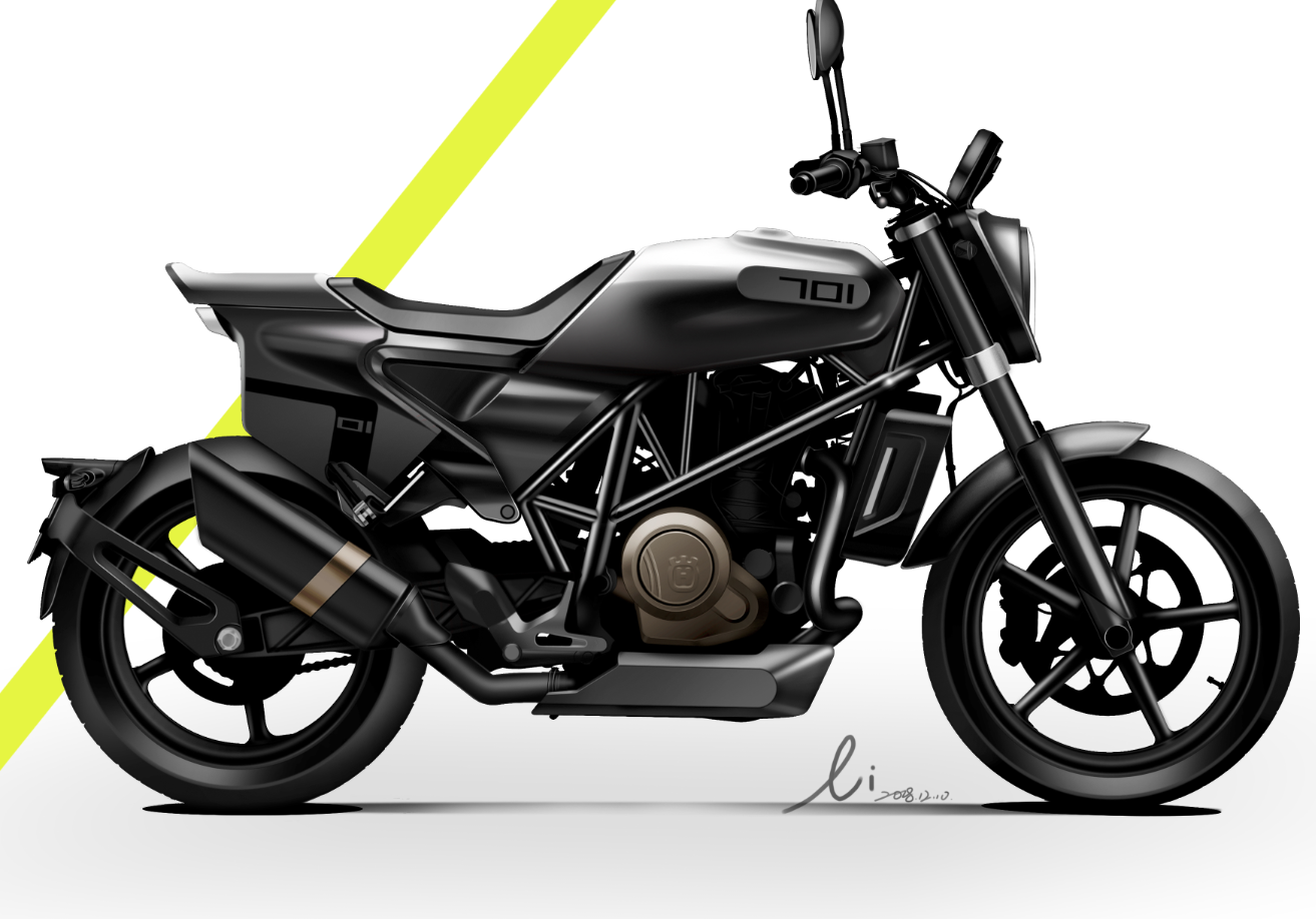 Motorcycle，ps，Hand drawn，design sketch，industrial design，