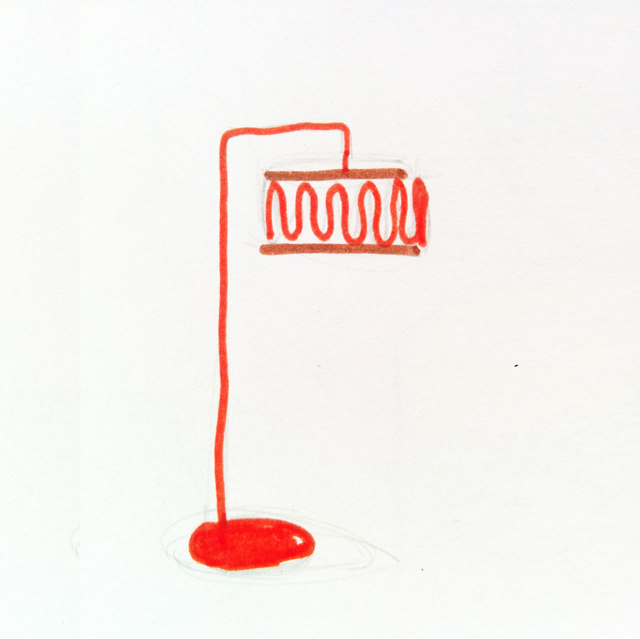 lamps and lanterns，furniture，Floor lamp，macaroni，Macaroon，