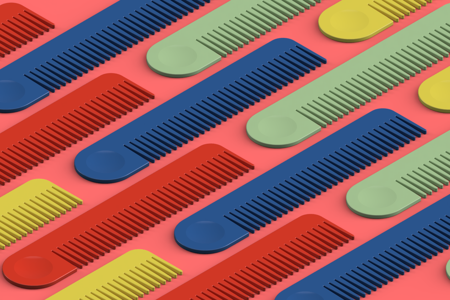 colour，razor，comb，