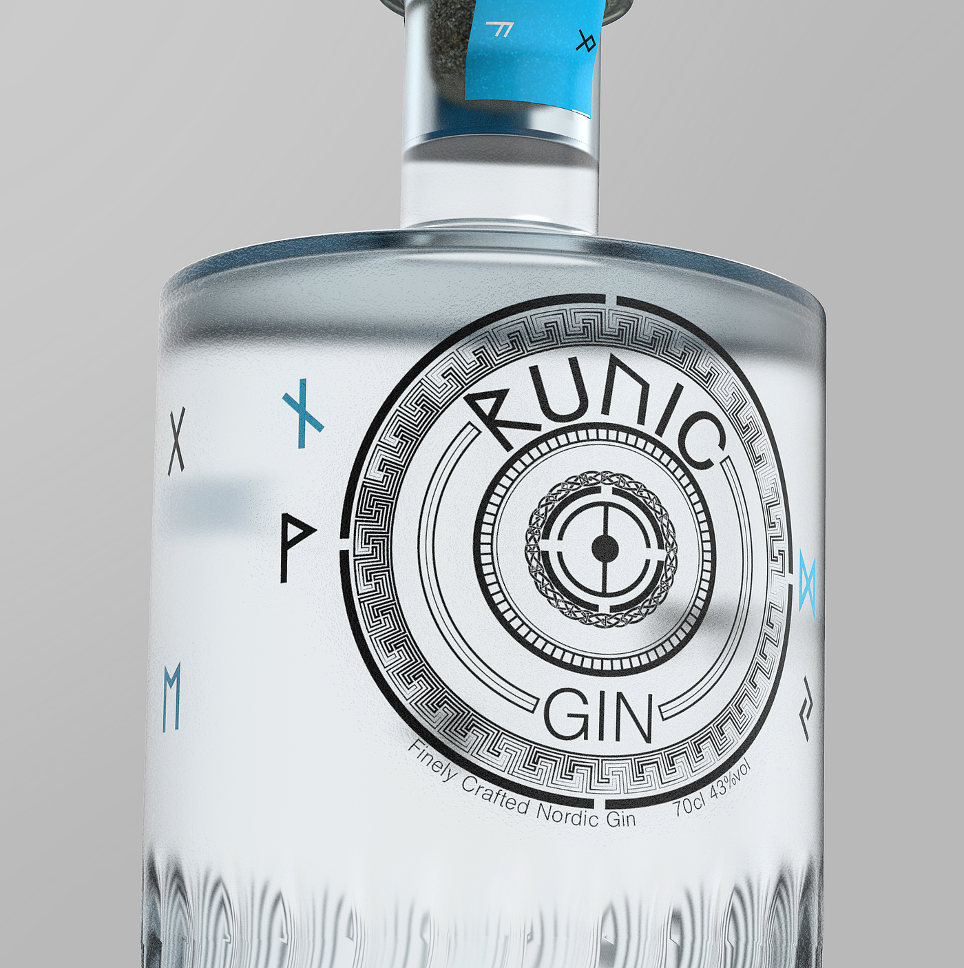 Runic Gin，Brand packaging，norse mythology ，Brand promotion，