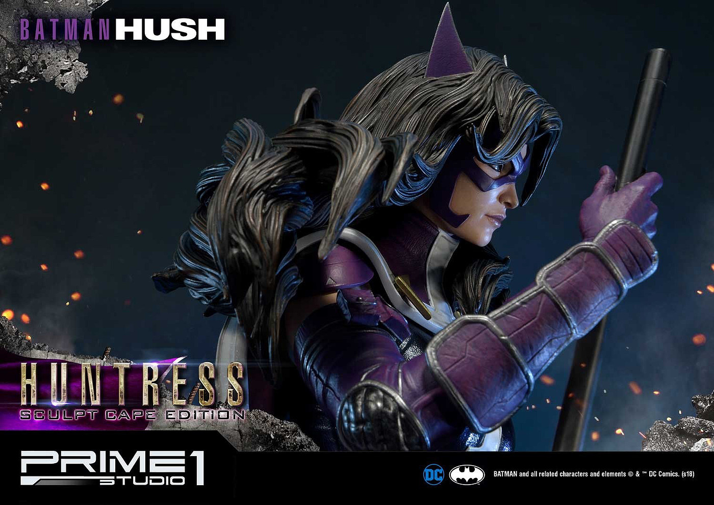 statue，Female hunter，silent，Batman，game，character，Huntress Hush，Prime1，