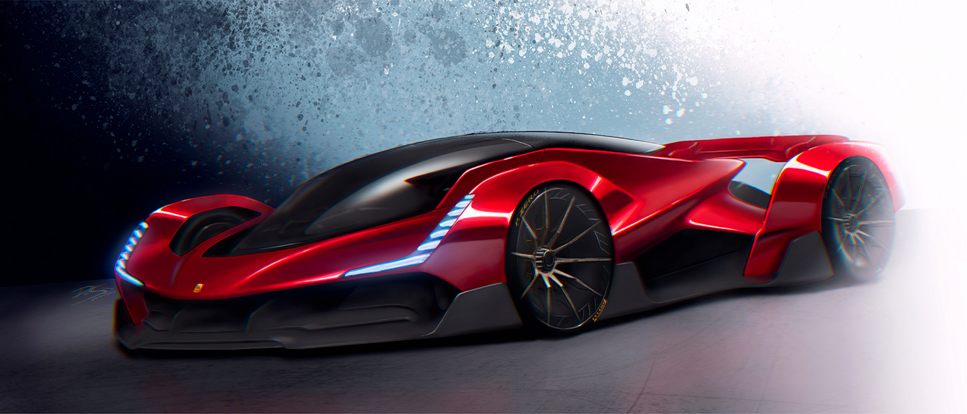 Sports car，automobile，Ferrari，