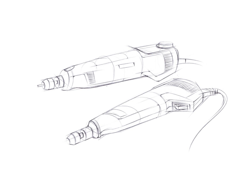 Hand drawn industrial design，Hand drawn renderings of industrial design，Hand drawn effect drawing of product design，Hand tools，Product hand painted marker coloring，