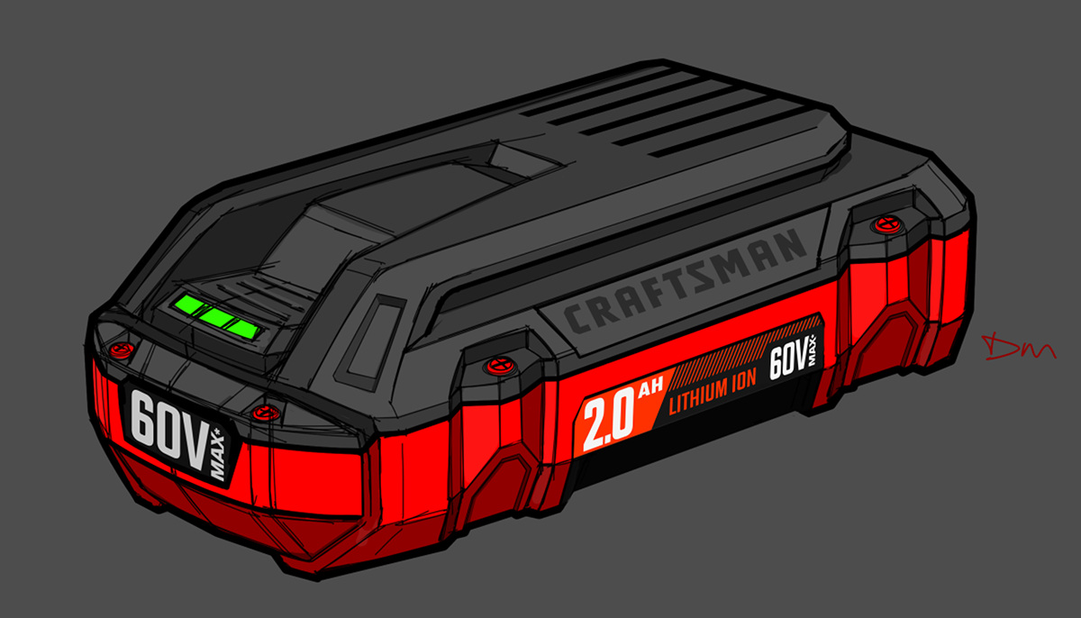CRAFTSMAN V60，Battery platform，Outdoor power supply equipment，industrial design，