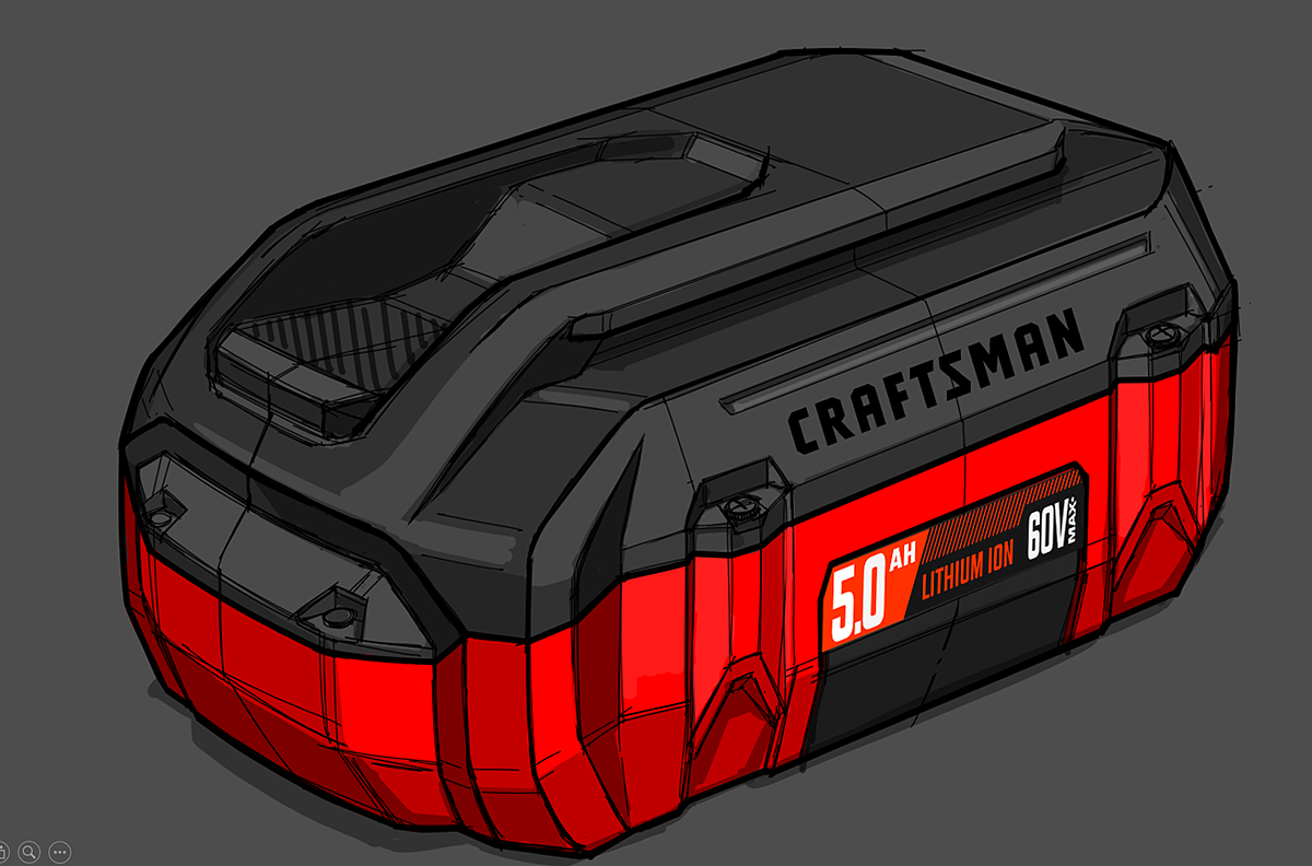 CRAFTSMAN V60，Battery platform，Outdoor power supply equipment，industrial design，