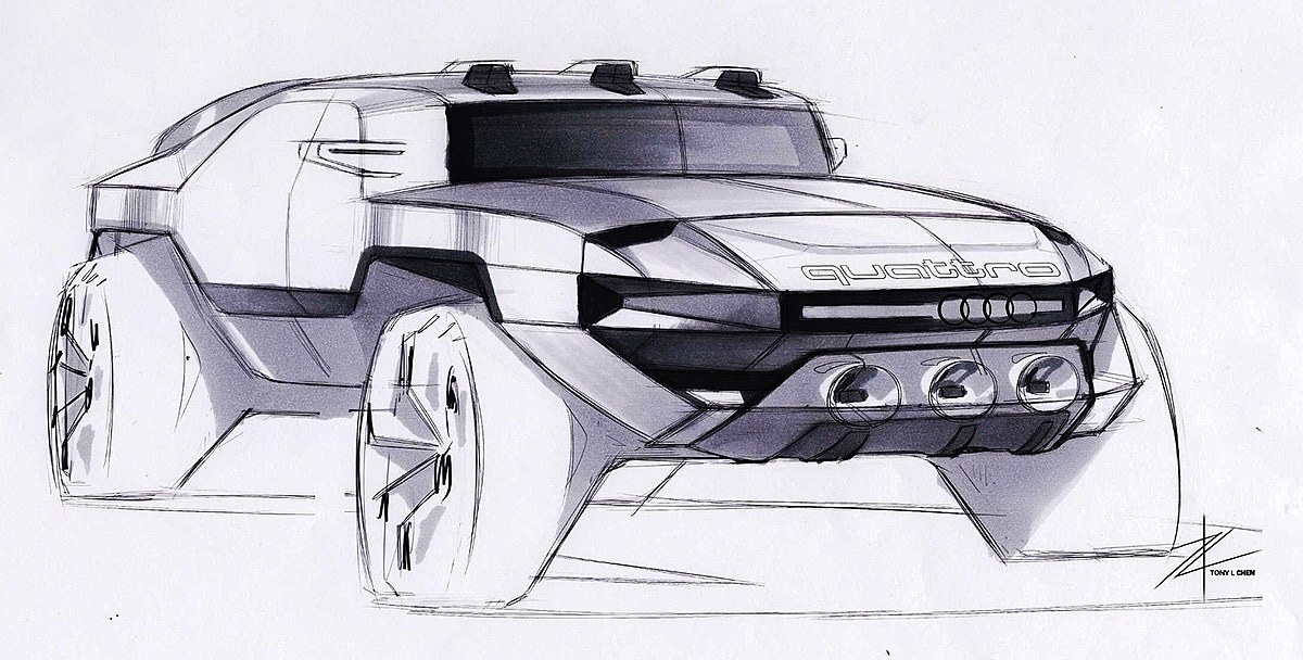 Hand drawn，automobile，vehicle，Automatic design，