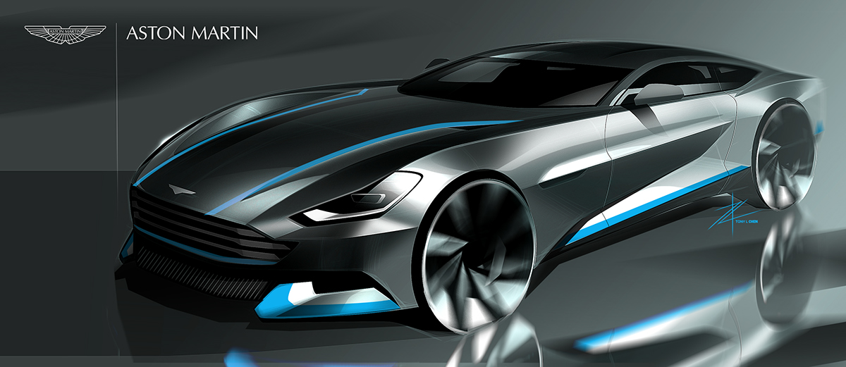 未来感极强的一组汽车手绘,走在潮流与科技的前端