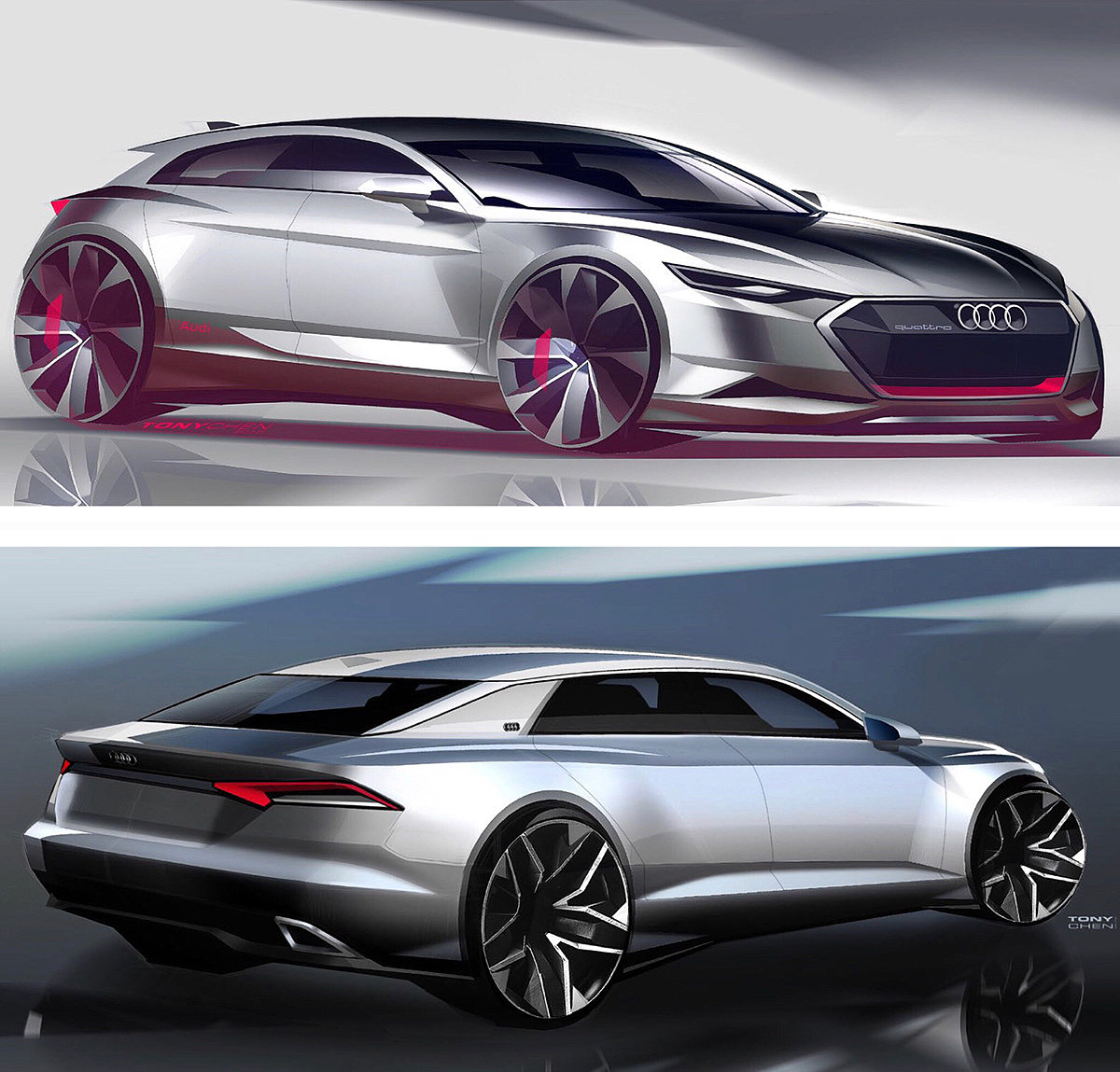 Hand drawn，automobile，vehicle，Automatic design，
