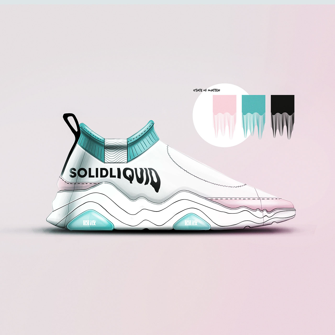 conceptual design，Hand drawn，sneakers，sketch，