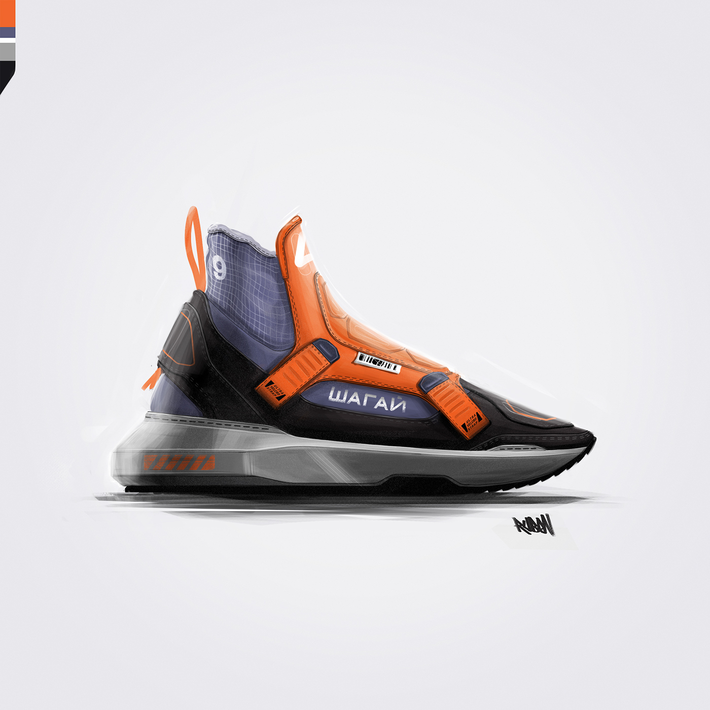 conceptual design，Hand drawn，sneakers，sketch，