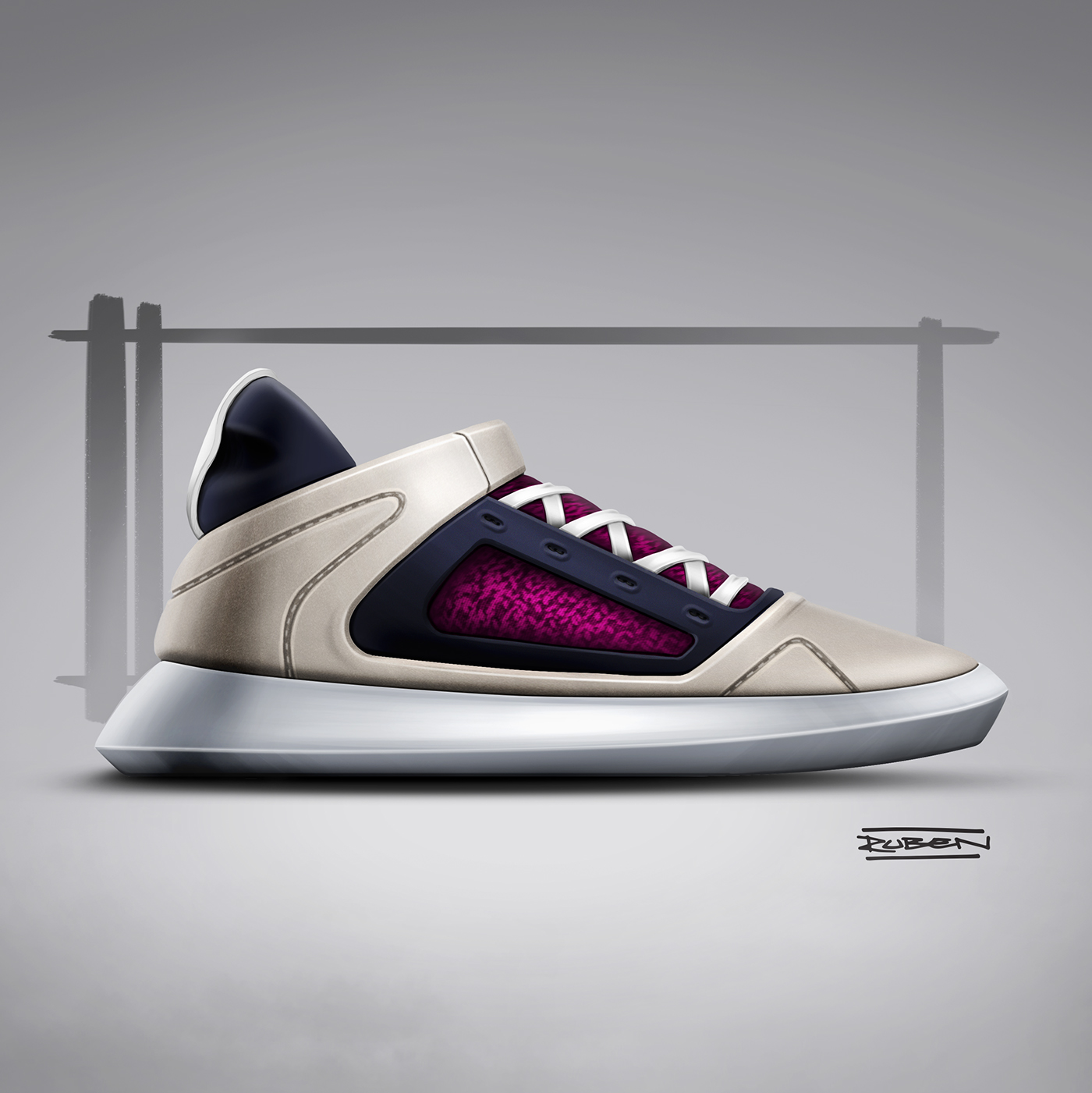 conceptual design，Hand drawn，sneakers，sketch，