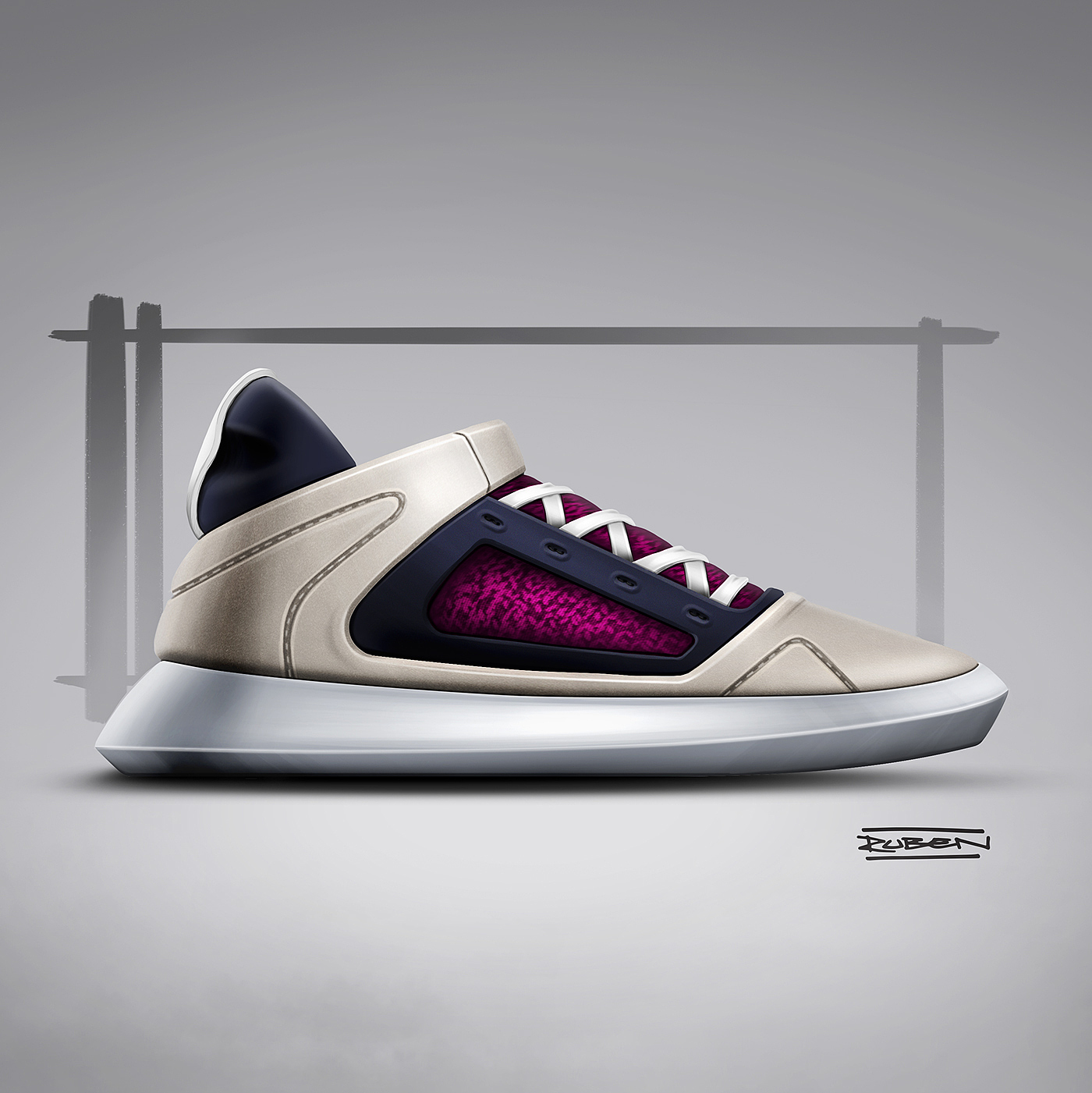 conceptual design，Hand drawn，sneakers，sketch，