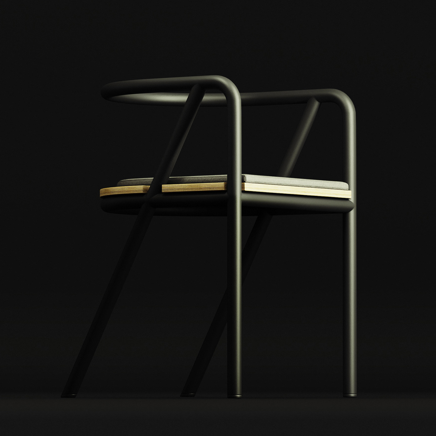 frame  CHAIR，Simplicity，black，chair，chair，Home Furnishing，