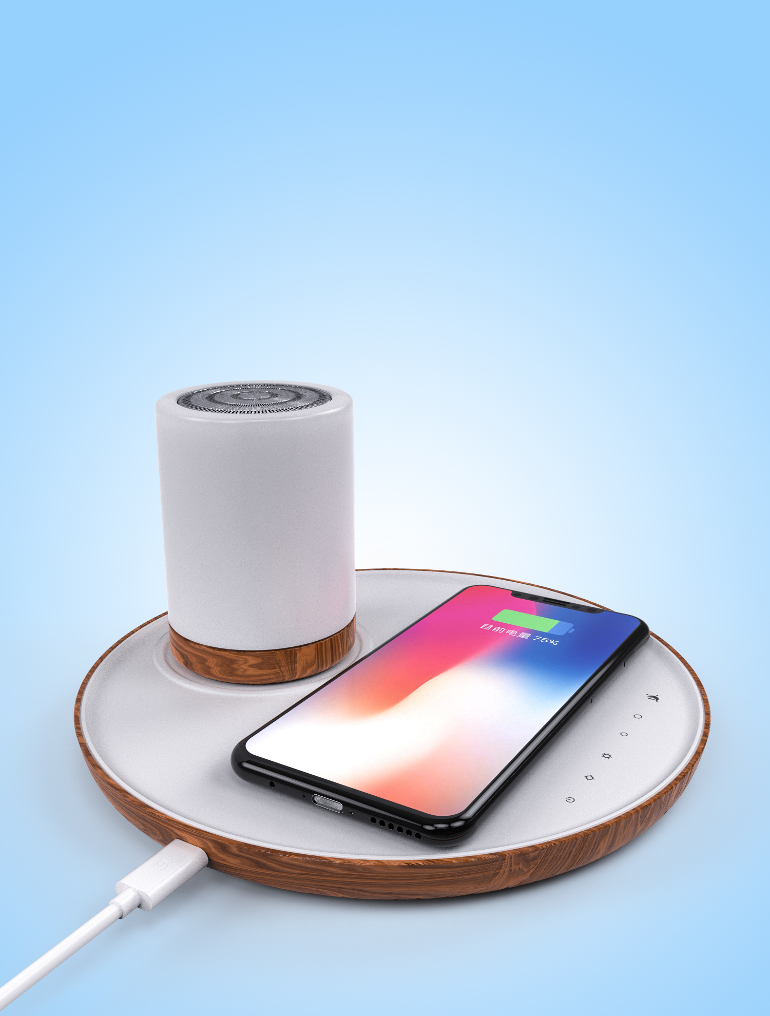 LED lamps，led，LED desk lamp，Wireless charging，Wireless charging small desk lamp，