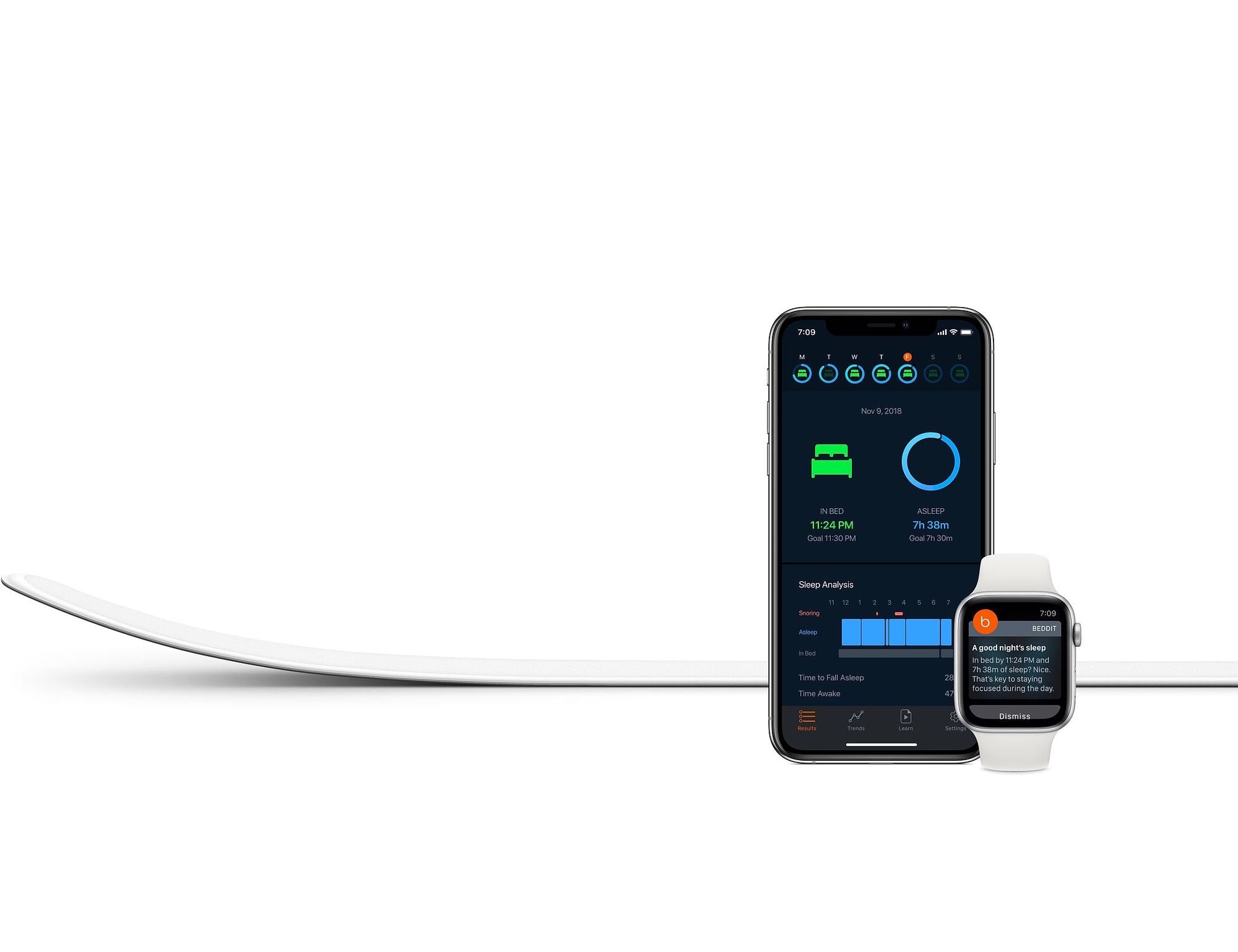 Modify，sleep monitor ，intelligence，app，white，sleep，healthy，