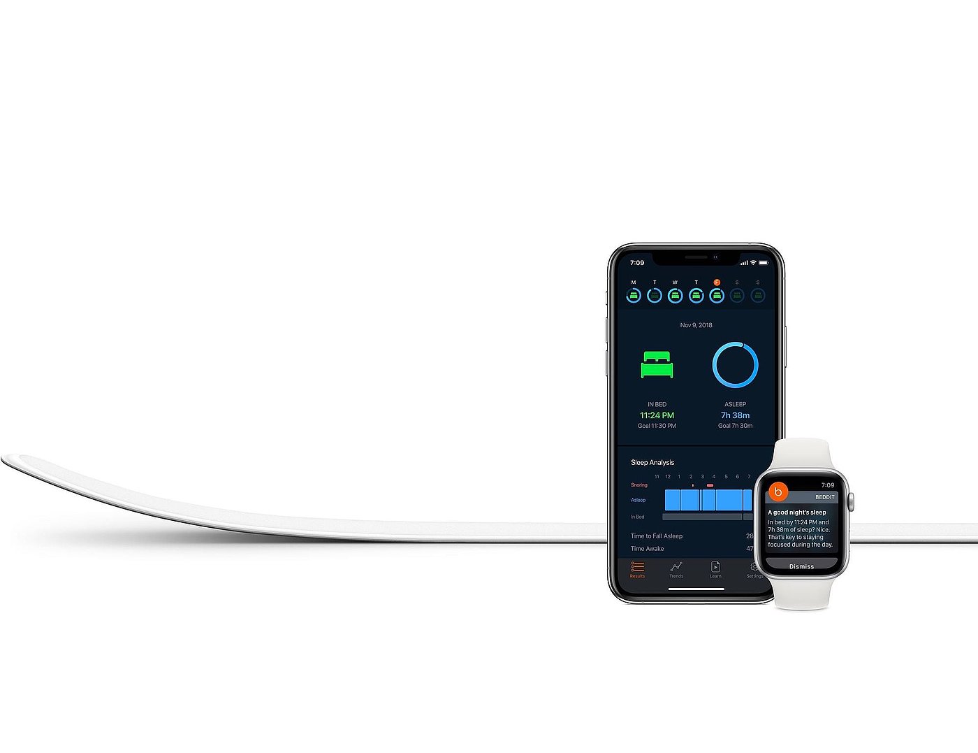 Modify，sleep monitor ，intelligence，app，white，sleep，healthy，