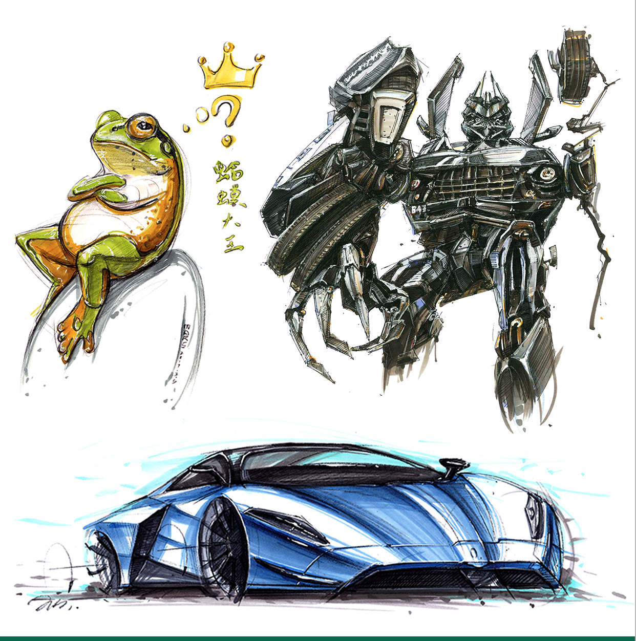 Hand drawn tutorial，Hand drawn renderings，Hand drawn，