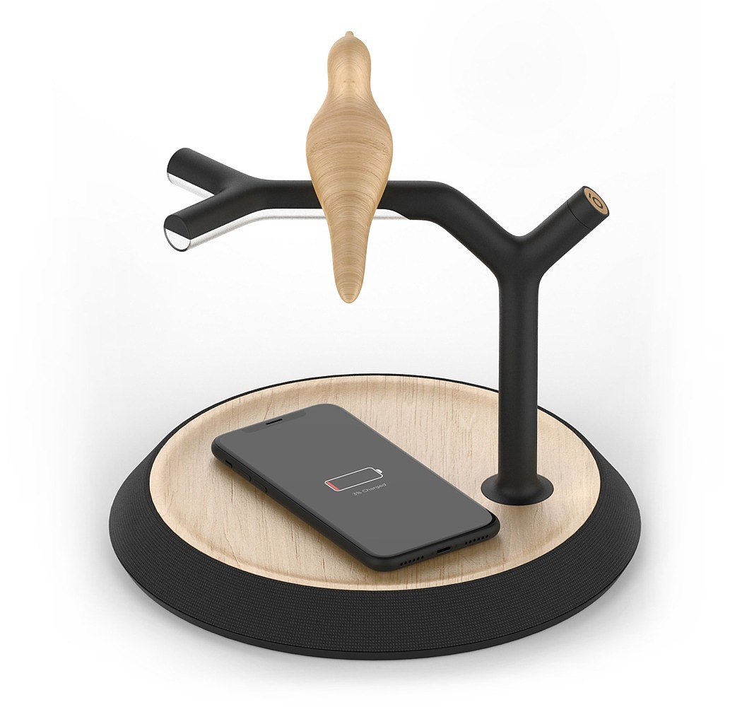 BIRD，product design，originality，alarm clock，wireless charger ，