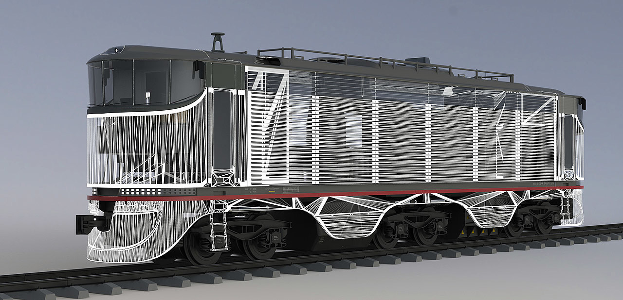 Automatic design，transport，Railway，locomotive，Modular，