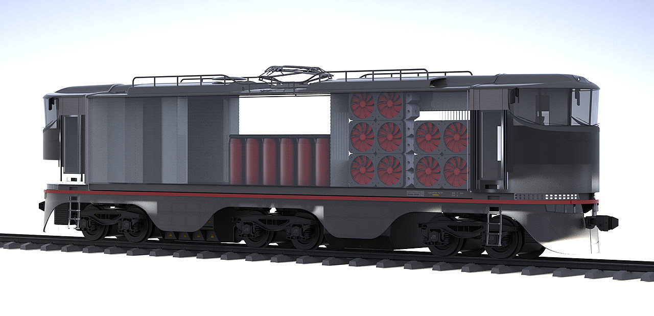 自动化设计，运输，铁路，locomotive，Modular，