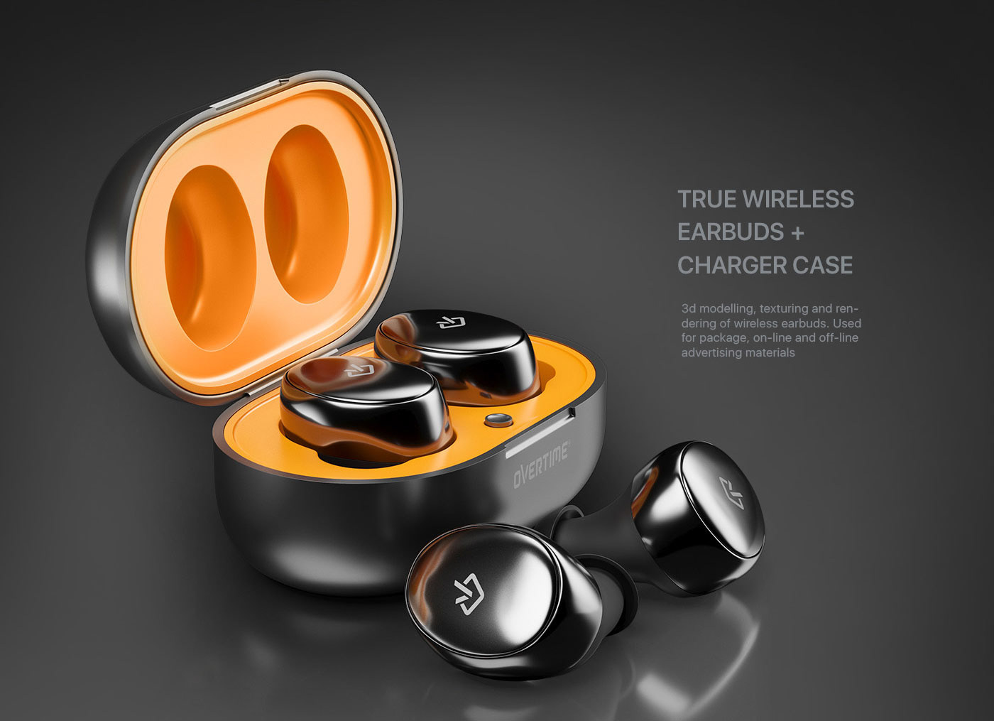 3D modeling，Render，intelligence，Wireless headset，Victor Dushenko，