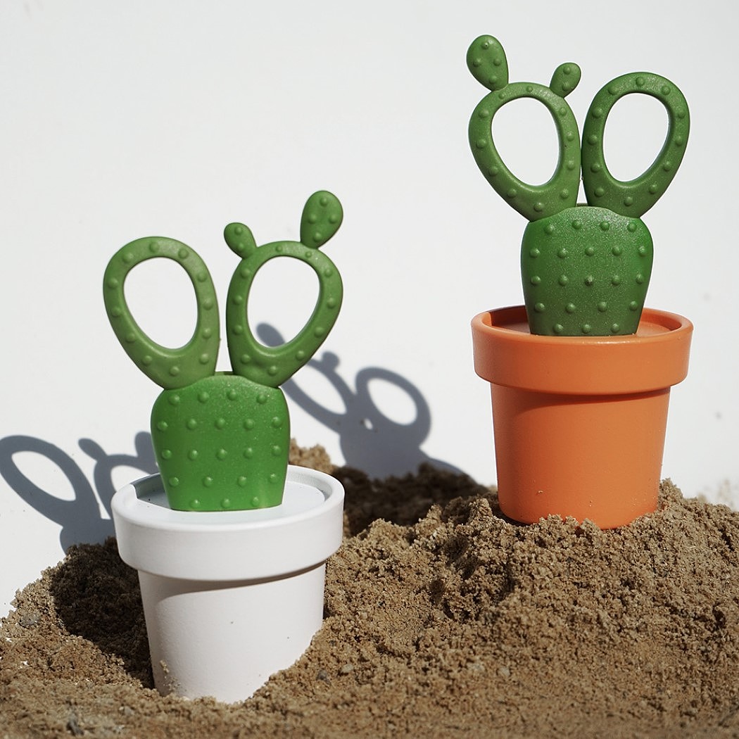 Qualy Design，Stationery，to work in an office，Quali，cactus，scissors，green，