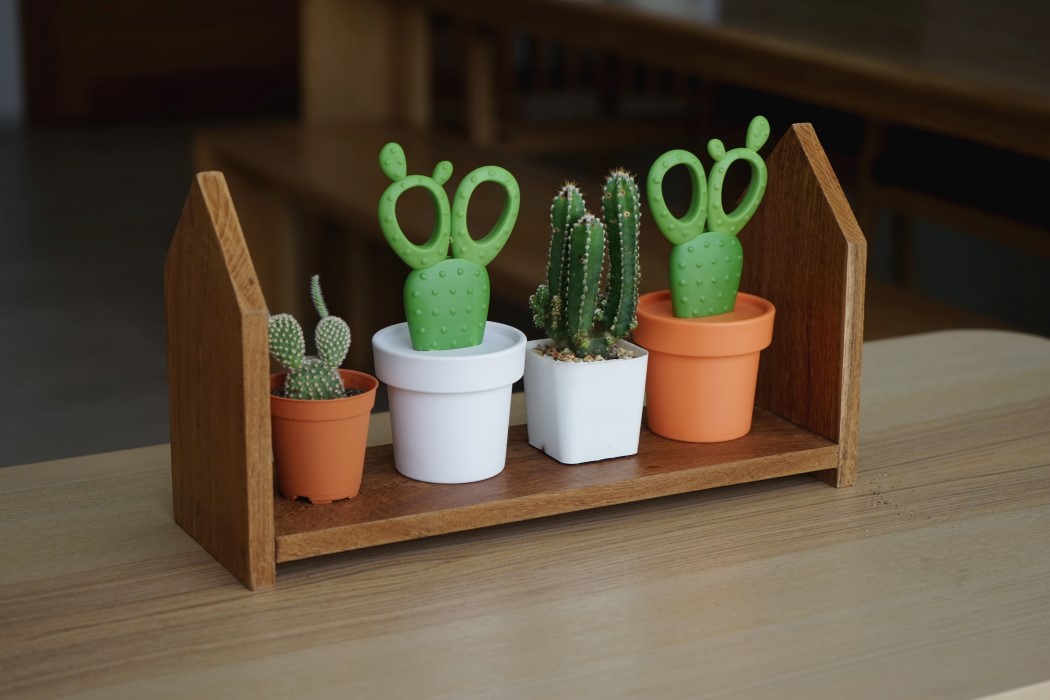 Qualy Design，Stationery，to work in an office，Quali，cactus，scissors，green，