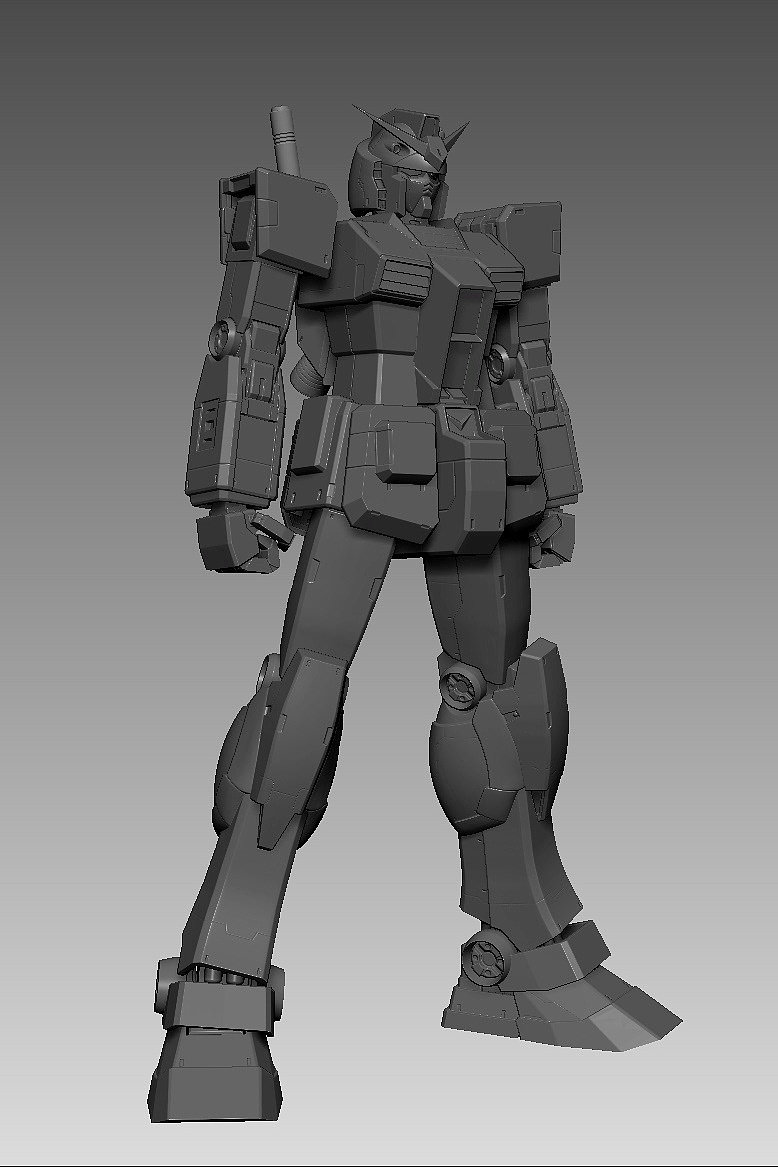 model design ，Cartoon characters，Gundam，Up to rx-78-2，