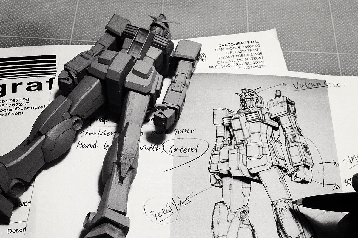 model design ，Cartoon characters，Gundam，Up to rx-78-2，